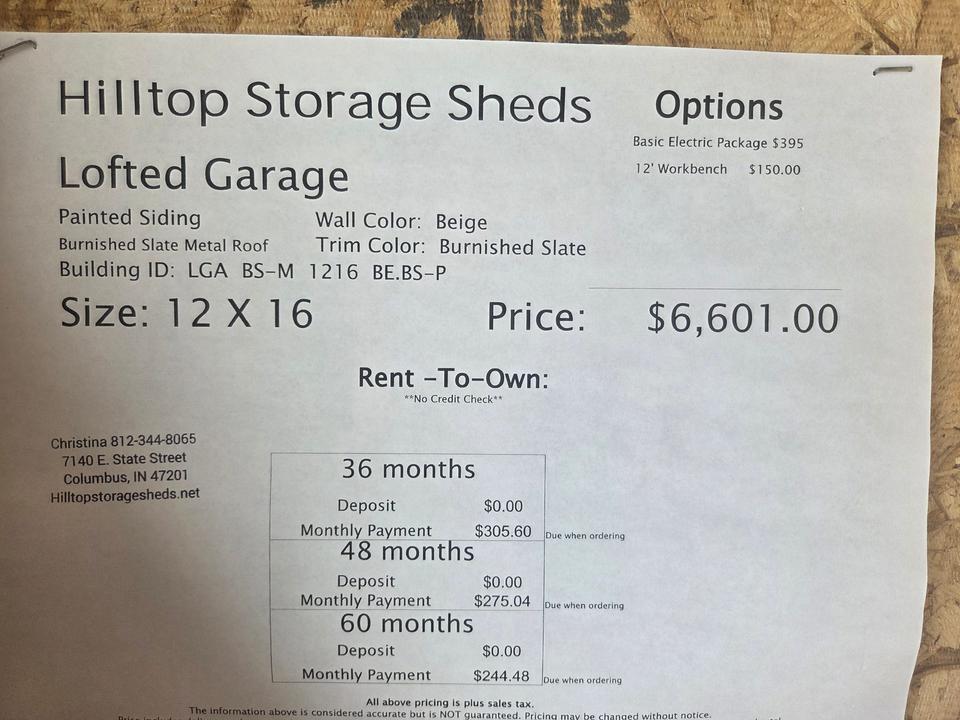 12x16 Lofted Garage photo 4