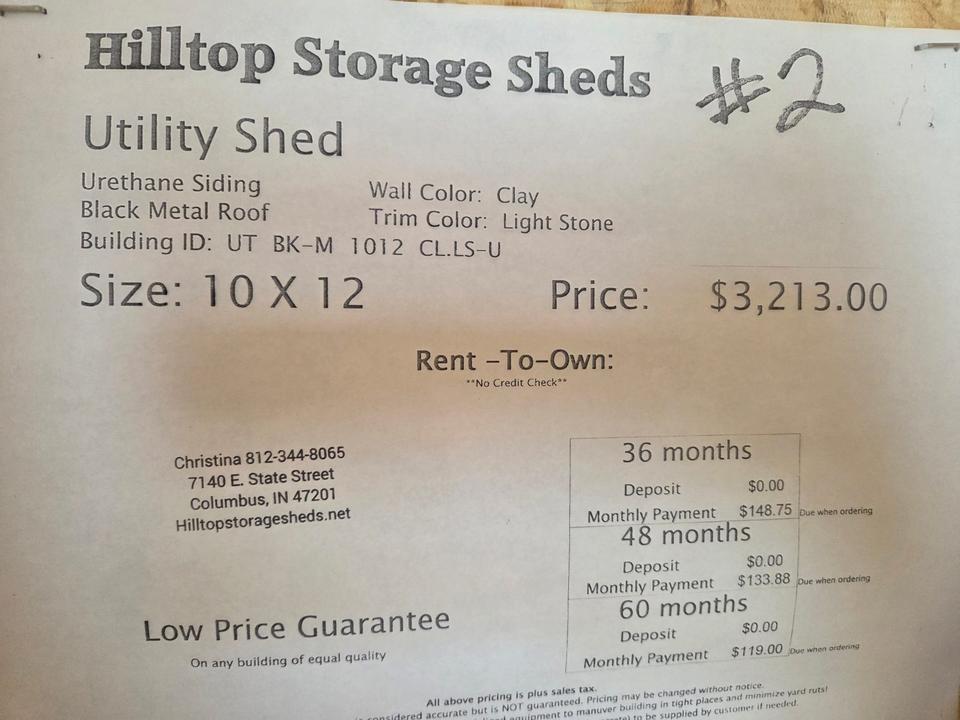 10x12 Utility Shed photo 5