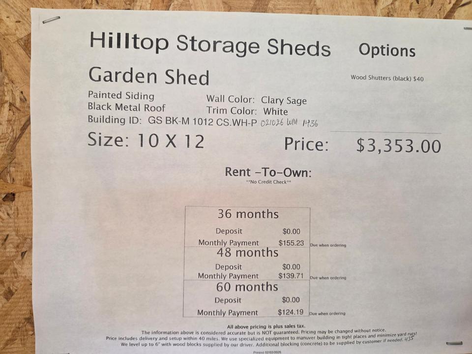 10x12 Garden Shed photo 4
