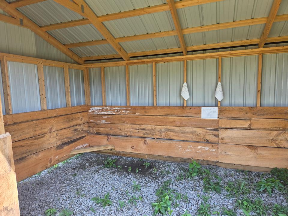 10x20 Saltbox style animal shelter photo 3