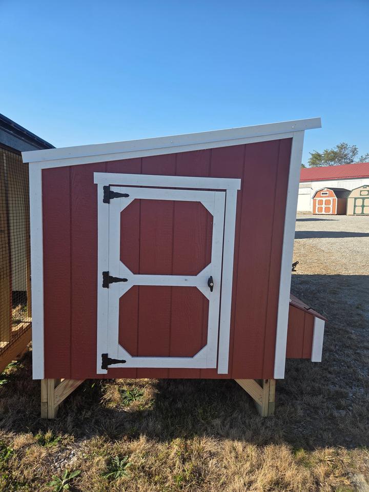 5x6 Lean to Chicken Coop with 10' run - photo 2
