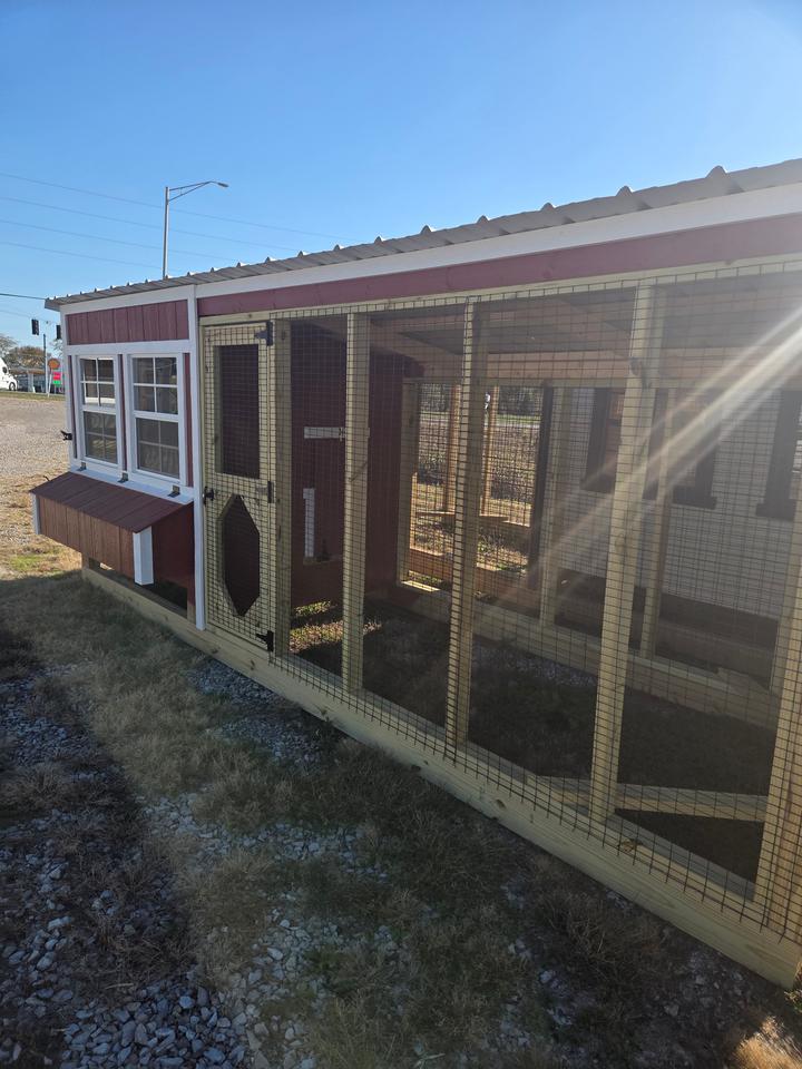 5x6 Lean to Chicken Coop with 10' run