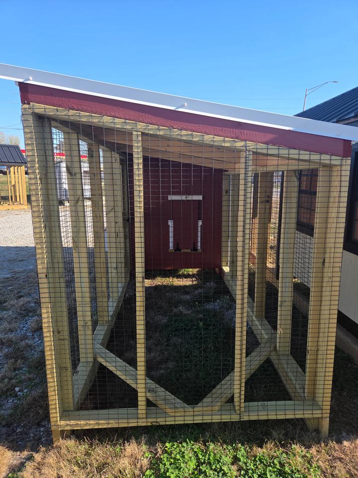 5x6 Lean to Chicken Coop with 10' run - photo 3